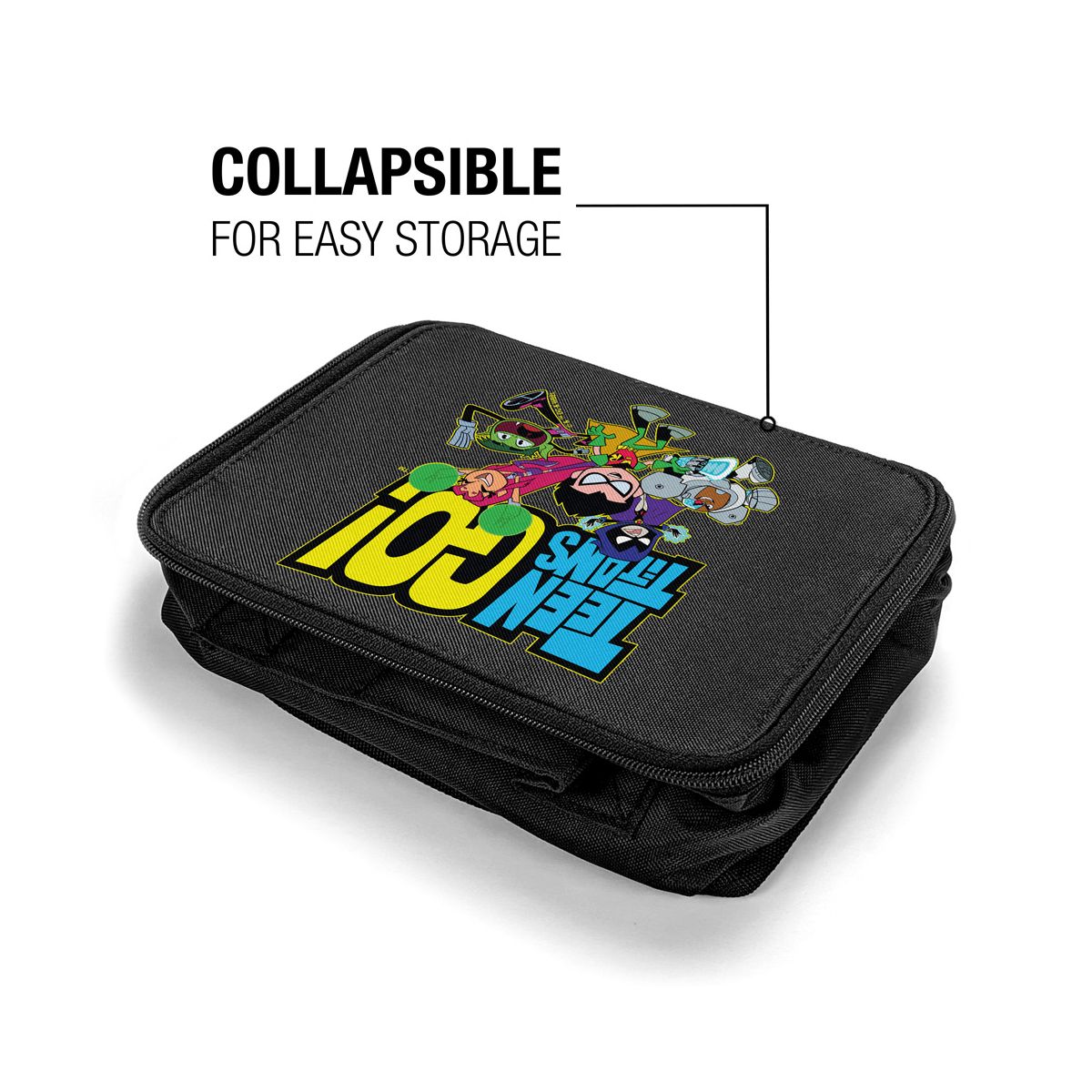 Teen Titans Go Logo And Characters Insulated Soft Sided Lunch Box - thumbnail 4
