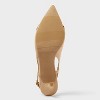 Women's Tabitha Oversized Chain Sling Back Heels with Memory Foam Insole - A New Day™ Beige - 4 of 4