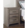 Signature Design by Ashley Casual Zelen 2 Drawer Nightstand, Warm Gray - 3 of 4