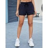 Womens Shorts Athletic 2 in 1 Drawstring Running Shorts with Pockets - 4 of 4