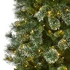 9ft. Slim Snow Tip Pine Artificial Christmas Tree with 800 Clear LED Lights – Tall Elegant Holiday X-Mas Glow - 3 of 4