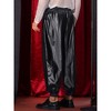 Lars Amadeus Men's Metallic Elastic Waist Nightclub Party Disco Shiny Joggers Pants - 3 of 4