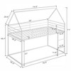 COWLOWN Twin Loft Bed with Desk and Storage Shelves， Space-Saving Study Workstation Solid Wood MDF Design - 2 of 4