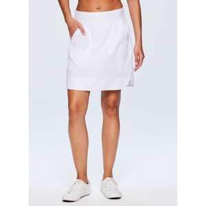 RBX Active Women's Longer Length Quick Drying Lightweight Travel Tennis Golf Skirt with Built-In Shorts and Pockets - 1 of 4