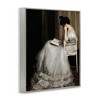 Stupell Industries Woman in Gown Reading Portrait Black Framed Giclee Art - 3 of 4