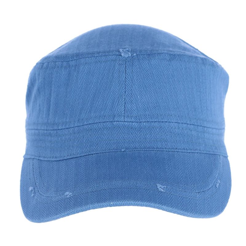 David & Young Women's Distressed Solid Color Cadet Hat, 2 of 4