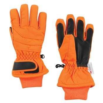 Hudson Baby Unisex Snow Gloves, Orange