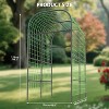 Metal Garden Arch Trellis, Black Plant Support for Raised Beds, Climbing Vegetables, and Cucumbers - 2 of 4