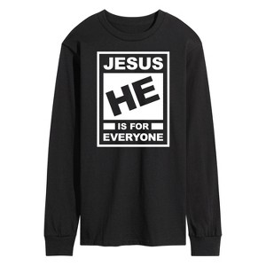 Men's - Instant Message - Jesus Rating Long Sleeve Graphic T-Shirt - 1 of 4