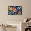 Art Remedy Relaxing Lion Tropical Jungle Animals Wall Art Framed - 2 of 4