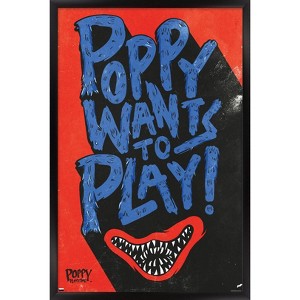 Trends International Poppy Playtime - Poppy Wants To Play Framed Wall Poster Prints - 1 of 4