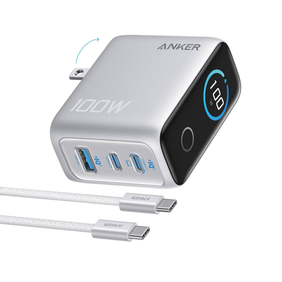 Anker Charger 100W 2C1A with C to C cable - thumbnail 2