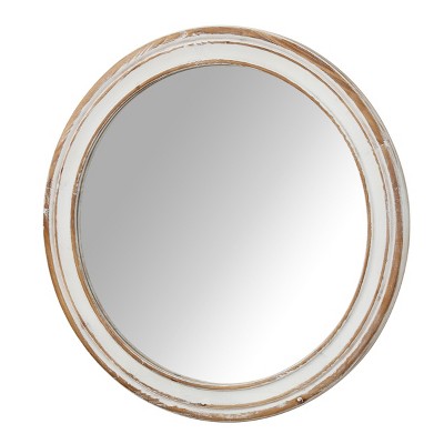 GlasFlength Decorative Wall Mirrors Vintage Small Mirror Wall Art Wall Mirror Bathroom Mirrors for Over Sink, Beige, 27.56"*0.98"*27.56"