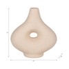 Modern Boho Ceramic Vase - Modern Hollow Design - Decorative Accent for Home, Office, Bedroom, Living Room Decor - 4 of 4