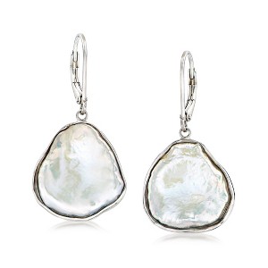 Ross-Simons 15-17mm Cultured Baroque Keshi Pearl Drop Earrings in Sterling Silver - 1 of 4