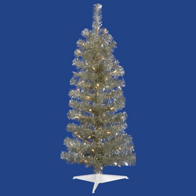 Vickerman Champagne Pencil Artificial Tree