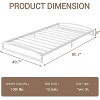 Low Bed Frame 6 Inch Heavy Duty Metal Platform Bed Frame Low Profile, Mattress Foundation, No Box Spring Needed - 3 of 4