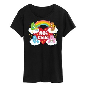 Women's - Care Bears - 80's Child With Heart and Rainbow Short Sleeve Graphic T-Shirt - 1 of 4