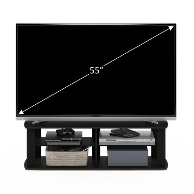 Furinno Mid-century 3-tier Entertainment Center Tv Stand For Tvs Up To ...