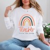 Simply Sage Market Teacher Livin' The Dream Rainbow Garment Dyed Long Sleeve - 2 of 4