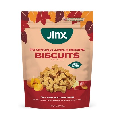 Jinx Halloween Pumpkin & Apple Crunchy Dog Treat Biscuits - 16oz