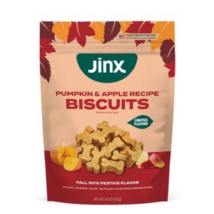 Jinx Halloween Pumpkin & Apple Crunchy Dog Treat Biscuits - 16oz - 1 of 4