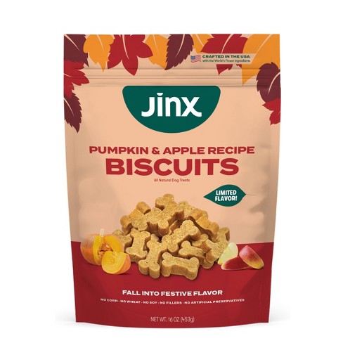 Jinx Halloween Pumpkin & Apple Crunchy Dog Treat Biscuits - 16oz - image 1 of 4