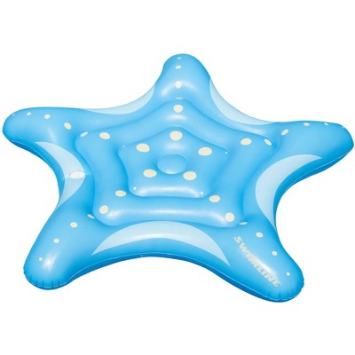 Swimline 66.5” Inflatable Starfish Island Lounge 2-Person Pool Float - Blue