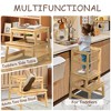 Gulches Wooden Montessori Toddler Step Stool - Kids Learning Standing Tower, Kitchen Helper Stool with Safety Rails & Anti-tipping - 3 of 4