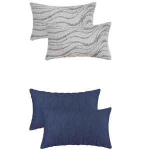 REGALWOVEN 4 Pcs Solid Soft Throw Pillow Covers for Living Room, Sofa, Couch - 1 of 4