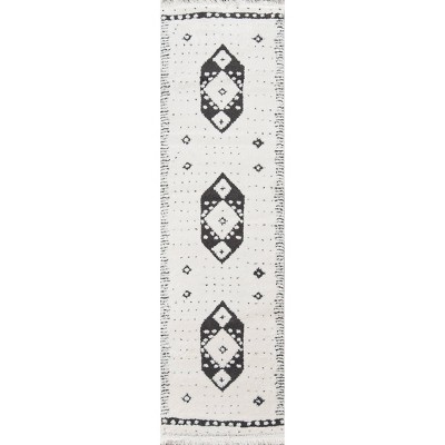 2'3"x7'6" Runner Monaco Aba Rug Ivory - Momeni