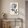 Art Remedy Delicate Blue Flower Minimalistic Botanical and Floral Art Prints Framed - 2 of 4