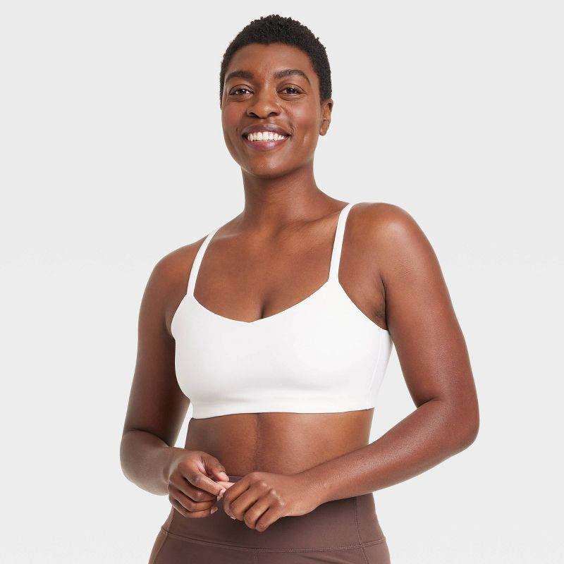 Women's Everyday Soft Light Support Strappy Sports Bra - All In Motion™, 4 of 10