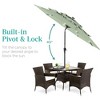Best Choice Products 10ft 3-Tier Solar Patio Umbrella w/ 24 LED Lights, Tilt Adjustment, Easy Crank - 4 of 4