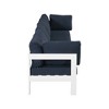 Meridian Furniture,Nizuc Water Resistant Fabric Outdoor Patio Modular Sofa - 3 of 4