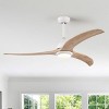 YOOCOZZ Indoor Solid Wood Ceiling Fan with Light, Quiet Reversible Motor and Remote Control - 3 of 4