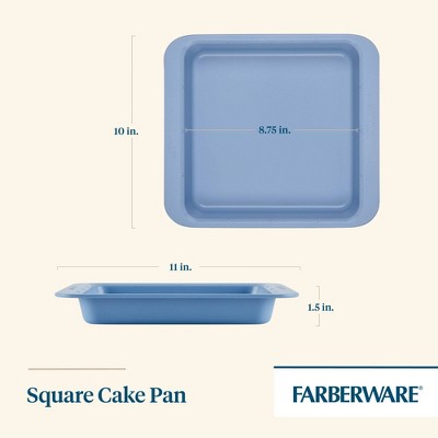 Farberware Easy Solutions 9" Nonstick Steel Bakeware Square Cake Pan - Thumbnail 2
