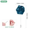Unique Bargains Ribbon Alloy Multipurpose Use Durable Flower Lapel Pin 3.5 x 1.38 Inch  24 Pcs - 3 of 4