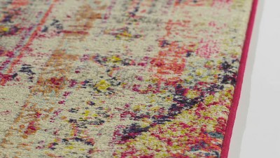 Boho-Chic Monaco Multicolor Reversible Runner Rug - 2'2" x 10'