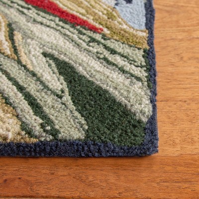 Chelsea Hand-Hooked Red Wool Rooster Area Rug