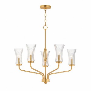 Maxim Lighting Camelot 5 - Light Chandelier in  Natural Aged Brass - 1 of 3