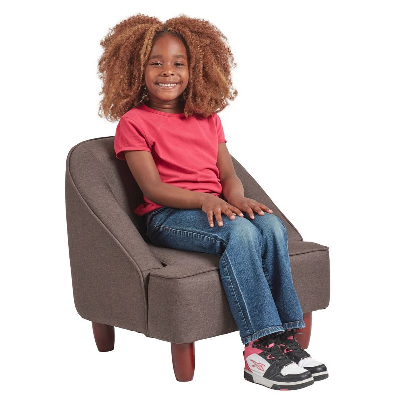 ECR4Kids Rhiley Accent Chair, Kids Furniture, Raisin, 3 of 9