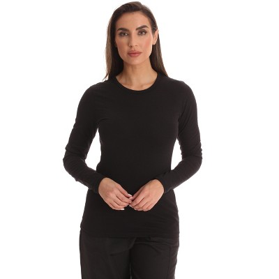 Just Love Women’s Long Sleeve Underscrub T-Shirt – Soft Fitted Undershirt Tee for Nurses, Doctors & Everyday Wear