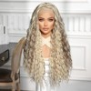 Jessie's Wig Long Women Curly 13*3.5 Synthetic Lace Wigs Highlight Honey Ash 28 Inch 1 Pc/Pack - 2 of 4