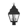 Livex Lighting Exeter 2 - Light Post Light in  Black - 3 of 4