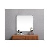 Elegant Lighting Soft Corner Metal Square Mirror 24x24 inch in Silver - 4 of 4