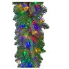 Kurt Adler 9 Foot Prelit Multicolored LED Noble Fir Garland - 2 of 4