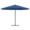vidaXL Cantilever Umbrella with Aluminum Pole 137.8" Blue - 4 of 4
