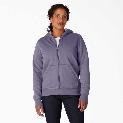 Dickies Women’s High Pile Fleece Lined Hoodie, Blue Violet (B2H), M