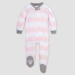 Burt's Bees Baby® Baby Girls' Rugby Striped Organic Cotton Sleep N' Play - Pink
